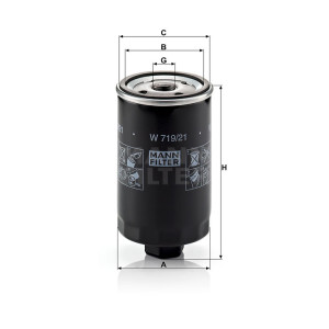 Фильтр масляный MANN-FILTER W 719/21